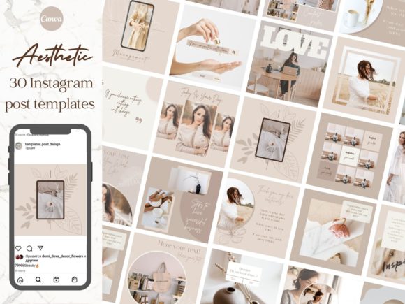 Download Aesthetic Instagram Brand Post Templates - Premium Resources