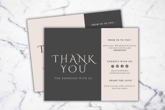 Download Editable Business Thank You Cards - Premium Resources