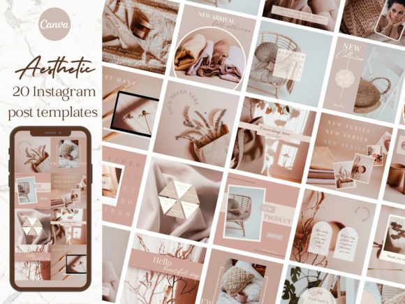 Download Aesthetic Brand Instagram Post Templates - Premium Resources