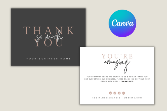 Download Business Thank You Cards Template - Premium Bundle