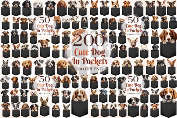 Download 200 Breeds of Dog in Pocket Clipart - 200 Collection