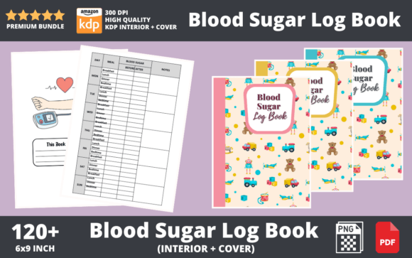 Download Toys Kids Blood Sugar Log Book - Premium Resources