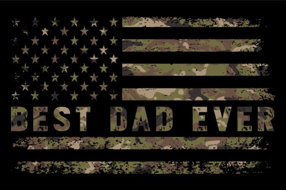 Download Best Dad Ever Military Camo Flag Design - Best Collection