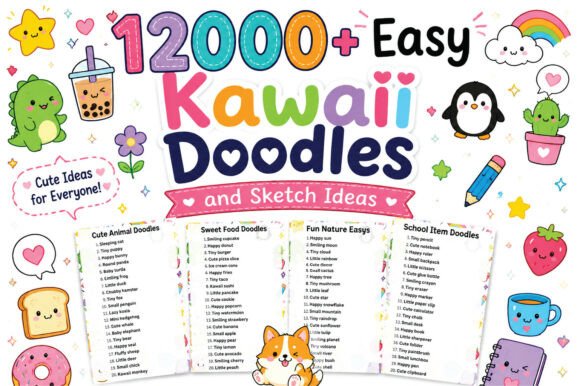 Download 1200+ Easy Kawaii Doodles and Sketch - 200 Collection